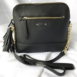 NWT black and gold crossbody